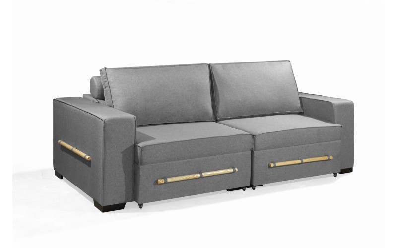 Sofá Retrátil e Reclinável 2.70m ESTILO ESTOFADOS - CHAYENE com SoftGel D33 Linho "Cinza" Sofá Retrátil e Reclinável 2.70m ESTILO ESTOFADOS - CHAYENE com SoftGel D33 Linho "Cinza"