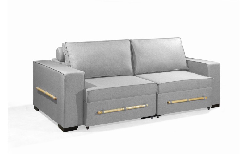 Sofá Retrátil e Reclinável 2.50m ESTILO ESTOFADOS - CHAYENE com SoftGel D33 Linho "Prata" Sofá Retrátil e Reclinável 2.50m ESTILO ESTOFADOS - CHAYENE com SoftGel D33 Linho "Prata"