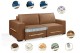 Sofá Retrátil e Reclinável 2.90m ESTILO ESTOFADOS - CHAYENE com SoftGel D33 Linho "Terracota" Sofá Retrátil e Reclinável 2.90m ESTILO ESTOFADOS - CHAYENE com SoftGel D33 Linho "Terracota"