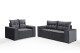 Conjunto Sofá de Veludo 3 e 2 lugares ESTILO ESTOFADOS Las Vegas 2,00x1,50m "Cinza" Conjunto Sofá de Veludo 3 e 2 lugares ESTILO ESTOFADOS Las Vegas 2,00x1,50m "Cinza"