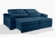 Sofá Retrátil e Reclinável 2.20m ESTILO ESTOFADOS - MOSCOU com SoftGel D33 Velusoft "Azul" Sofá Retrátil e Reclinável 2.20m ESTILO ESTOFADOS - MOSCOU com SoftGel D33 Velusoft "Azul"