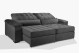 Sofá Retrátil e Reclinável 2.90m ESTILO ESTOFADOS - MOSCOU com SoftGel D33 Velusoft "Cinza" Sofá Retrátil e Reclinável 2.90m ESTILO ESTOFADOS - MOSCOU com SoftGel D33 Velusoft "Cinza"
