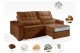 Sofá Retrátil e Reclinável 2.50m ESTILO ESTOFADOS - MOSCOU com SoftGel D33 Velusoft "Terracota" Sofá Retrátil e Reclinável 2.50m ESTILO ESTOFADOS - MOSCOU com SoftGel D33 Velusoft "Terracota"