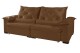 Sofá Retrátil Reclinável ATENAS 2.50m ESTILO ESTOFADOS - França Velusoft COR "TERRACOTA" Sofá Retrátil Reclinável ATENAS 2.50m ESTILO ESTOFADOS - França Velusoft COR "TERRACOTA"
