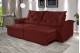 Sofá Retrátil Reclinável ATENAS 2.50m ESTILO ESTOFADOS - França Velusoft COR "VERMELHO" Sofá Retrátil Reclinável ATENAS 2.50m ESTILO ESTOFADOS - França Velusoft COR "VERMELHO"