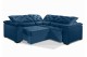 Sofá Retrátil Reclinável BERLIM DE CANTO 2.30 x 2.30 ESTILO ESTOFADOS - França Velusoft COR "AZUL" Sofá Retrátil Reclinável BERLIM DE CANTO 2.30 x 2.30 ESTILO ESTOFADOS - França Velusoft COR "AZUL"