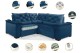 Sofá Retrátil Reclinável BERLIM DE CANTO 2.30 x 2.30 ESTILO ESTOFADOS - França Velusoft COR "AZUL" Sofá Retrátil Reclinável BERLIM DE CANTO 2.30 x 2.30 ESTILO ESTOFADOS - França Velusoft COR "AZUL"