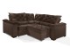 Sofá Retrátil Reclinável BERLIM DE CANTO 2.50 x 2.50 ESTILO ESTOFADOS - França Velusoft COR "MARROM" Sofá Retrátil Reclinável BERLIM DE CANTO 2.50 x 2.50 ESTILO ESTOFADOS - França Velusoft COR "MARROM"