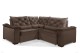 Sofá Retrátil Reclinável BERLIM DE CANTO 2.50 x 2.50 ESTILO ESTOFADOS - França Velusoft COR "MARROM" Sofá Retrátil Reclinável BERLIM DE CANTO 2.50 x 2.50 ESTILO ESTOFADOS - França Velusoft COR "MARROM"