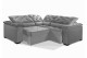 Sofá Retrátil Reclinável BERLIM DE CANTO 2.40 x 2.40 ESTILO ESTOFADOS - França Velusoft COR "PRATA" Sofá Retrátil Reclinável BERLIM DE CANTO 2.40 x 2.40 ESTILO ESTOFADOS - França Velusoft COR "PRATA"