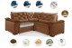 Sofá Retrátil Reclinável BERLIM DE CANTO 2.50 x 2.50 ESTILO ESTOFADOS - França Velusoft COR "TERRA COTA" Sofá Retrátil Reclinável BERLIM DE CANTO 2.50 x 2.50 ESTILO ESTOFADOS - França Velusoft COR "TERRA COTA"