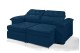 Sofá Retrátil Reclinável DOA 2.90m ESTILO ESTOFADOS - França Velusoft COR "AZUL" Sofá Retrátil Reclinável DOA 2.90m ESTILO ESTOFADOS - França Velusoft COR "AZUL"