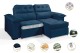 Sofá Retrátil Reclinável DOA 2.90m ESTILO ESTOFADOS - França Velusoft COR "AZUL" Sofá Retrátil Reclinável DOA 2.90m ESTILO ESTOFADOS - França Velusoft COR "AZUL"