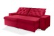 Sofá Retrátil e Reclinável 1,90m ESTILO ESTOFADOS - EUROPA com SoftGel D33 Velupluma "Vermelho" Sofá Retrátil e Reclinável 1,90m ESTILO ESTOFADOS - EUROPA com SoftGel D33 Velupluma "Vermelho"