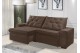Sofá Retrátil e Reclinável 2.30m ESTILO ESTOFADOS - EUROPA com SoftGel D33 Velupluma "Marrom" Sofá Retrátil e Reclinável 2.30m ESTILO ESTOFADOS - EUROPA com SoftGel D33 Velupluma "Marrom"