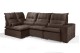 Sofá Retrátil Reclinável ELLOA DE CANTO COM CHAISE 3.25 x 1.80m ESTILO ESTOFADOS - Inca Velusoft COR "MARROM" Sofá Retrátil Reclinável ELLOA DE CANTO COM CHAISE 3.25 x 1.80m ESTILO ESTOFADOS - Inca Velusoft COR "MARROM"