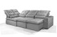 Sofá Retrátil Reclinável ELLOA DE CANTO COM CHAISE 3.45 x 1.80m ESTILO ESTOFADOS - Inca Velusoft COR "PRATA" Sofá Retrátil Reclinável ELLOA DE CANTO COM CHAISE 3.45 x 1.80m ESTILO ESTOFADOS - Inca Velusoft COR "PRATA"