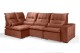 Sofá Retrátil Reclinável ELLOA DE CANTO COM CHAISE 3.05 x 1.80m ESTILO ESTOFADOS - Inca Velusoft COR "TERRA COTA" Sofá Retrátil Reclinável ELLOA DE CANTO COM CHAISE 3.05 x 1.80m ESTILO ESTOFADOS - Inca Velusoft COR "TERRA COTA"