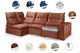 Sofá Retrátil Reclinável ELLOA DE CANTO COM CHAISE 3.05 x 1.80m ESTILO ESTOFADOS - Inca Velusoft COR "TERRA COTA" Sofá Retrátil Reclinável ELLOA DE CANTO COM CHAISE 3.05 x 1.80m ESTILO ESTOFADOS - Inca Velusoft COR "TERRA COTA"