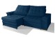 Sofá Retrátil Reclinável LAUS 2.90m ESTILO ESTOFADOS - França Velusoft COR "AZUL" Sofá Retrátil Reclinável LAUS 2.90m ESTILO ESTOFADOS - França Velusoft COR "AZUL"