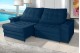 Sofá Retrátil Reclinável LAUS 2.90m ESTILO ESTOFADOS - França Velusoft COR "AZUL" Sofá Retrátil Reclinável LAUS 2.90m ESTILO ESTOFADOS - França Velusoft COR "AZUL"
