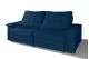 Sofá Retrátil Reclinável LAUS 2.90m ESTILO ESTOFADOS - França Velusoft COR "AZUL" Sofá Retrátil Reclinável LAUS 2.90m ESTILO ESTOFADOS - França Velusoft COR "AZUL"