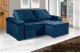 Sofá Retrátil e Reclinável 2.50m ESTILO ESTOFADOS - STAMBULL com SoftGel D33 Velusoft "Azul" Sofá Retrátil e Reclinável 2.50m ESTILO ESTOFADOS - STAMBULL com SoftGel D33 Velusoft "Azul"