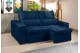 Sofá Retrátil e Reclinável 2.20m ESTILO ESTOFADOS - THOR com SoftGel D33 Velusoft "Azul" Sofá Retrátil e Reclinável 2.20m ESTILO ESTOFADOS - THOR com SoftGel D33 Velusoft "Azul"