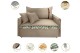 Poltrona Sofá Cama Valence Premium 100cm SoftGel D33 Linho Bege Poltrona Sofá Cama Valence Premium 100cm SoftGel D33 Linho Bege