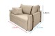 Poltrona Sofá Cama Valence Premium 100cm SoftGel D33 Linho Bege Poltrona Sofá Cama Valence Premium 100cm SoftGel D33 Linho Bege