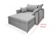 Poltrona Sofá Cama Valence Premium 130cm SoftGel D33 Linho Cinza Claro Poltrona Sofá Cama Valence Premium 130cm SoftGel D33 Linho Cinza Claro