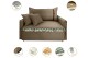 Poltrona Sofá Cama Valence Premium 140cm SoftGel D33 Linho Marrom Poltrona Sofá Cama Valence Premium 140cm SoftGel D33 Linho Marrom