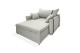 Poltrona Sofá Cama Valence Premium 140cm SoftGel D33 Linho Palha Poltrona Sofá Cama Valence Premium 140cm SoftGel D33 Linho Palha