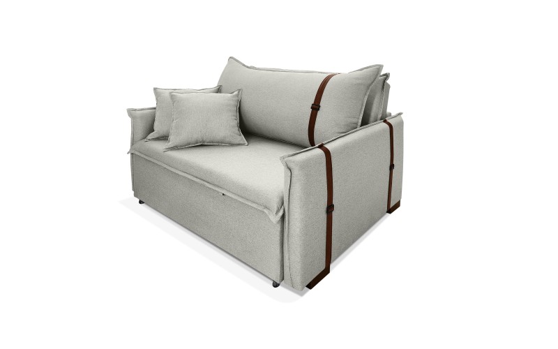Poltrona Sofá Cama Valence Premium 140cm SoftGel D33 Linho Palha Poltrona Sofá Cama Valence Premium 140cm SoftGel D33 Linho Palha