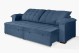 Sofá Retrátil e Reclinável 2,10m Canadá ESTILO ESTOFADOS - Sude Veludo cor "Azul" Sofá Retrátil e Reclinável 2,10m Canadá ESTILO ESTOFADOS - Sude Veludo cor "Azul"