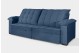 Sofá Retrátil e Reclinável 2,10m Canadá ESTILO ESTOFADOS - Sude Veludo cor "Azul" Sofá Retrátil e Reclinável 2,10m Canadá ESTILO ESTOFADOS - Sude Veludo cor "Azul"
