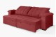 Sofá Retrátil e Reclinável 2,10m Canadá ESTILO ESTOFADOS - Sude Veludo cor "Vermelho" Sofá Retrátil e Reclinável 2,10m Canadá ESTILO ESTOFADOS - Sude Veludo cor "Vermelho"