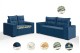 Conjunto Sofá de Veludo 3 e 2 lugares ESTILO ESTOFADOS Las Vegas 2,00x1,50m "Azul" Conjunto Sofá de Veludo 3 e 2 lugares ESTILO ESTOFADOS Las Vegas 2,00x1,50m "Azul"