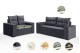 Conjunto Sofá de Veludo 3 e 2 lugares ESTILO ESTOFADOS Las Vegas 2,00x1,50m "Cinza" Conjunto Sofá de Veludo 3 e 2 lugares ESTILO ESTOFADOS Las Vegas 2,00x1,50m "Cinza"
