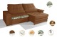 Sofá Retrátil Reclinável LAUS 2.20m ESTILO ESTOFADOS - França Velusoft COR "TERRACOTA" Sofá Retrátil Reclinável LAUS 2.20m ESTILO ESTOFADOS - França Velusoft COR "TERRACOTA"