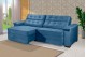 Sofá Retrátil e Reclinável 2,10m ESTILO ESTOFADOS - PARIS 2 módulos com Velusoft D33 "AZUL" Sofá Retrátil e Reclinável 2,10m ESTILO ESTOFADOS - PARIS 2 módulos com Velusoft D33 "AZUL"