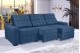 Sofá Retrátil e Reclinável 2,90m ESTILO ESTOFADOS - PARIS 3 módulos com Velusoft D33 "AZUL" Sofá Retrátil e Reclinável 2,90m ESTILO ESTOFADOS - PARIS 3 módulos com Velusoft D33 "AZUL"