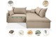 Sofá Valence Slim sem Caixa Premium 2.60m Sof Gel 33 Linho Bege Sofá Valence Slim sem Caixa Premium 2.60m Sof Gel 33 Linho Bege