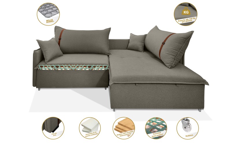 Sofá Valence Slim sem Caixa Premium 2.40m SoftGel 33 Linho Cinza Sofá Valence Slim sem Caixa Premium 2.40m SoftGel 33 Linho Cinza