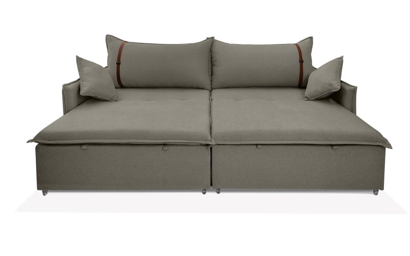 Sofá Valence Slim sem Caixa Premium 2.40m SoftGel 33 Linho Cinza Sofá Valence Slim sem Caixa Premium 2.40m SoftGel 33 Linho Cinza